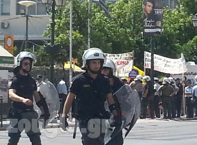 Ισχυρές αστυνομικές δυνάμεις