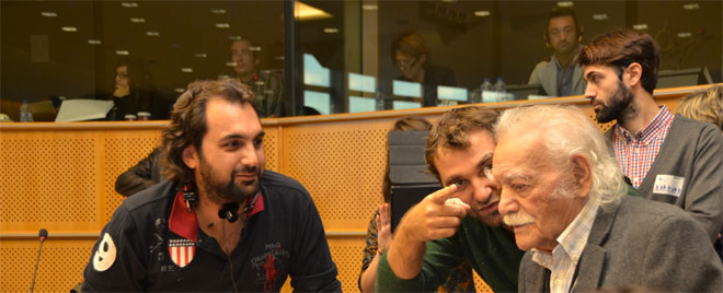 Mε τον Μανώλη Γλέζο