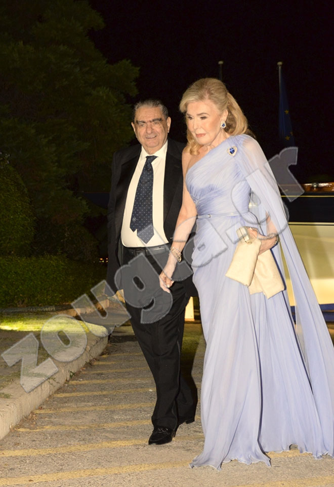 Ο Βαρδής Βαρδινογιάννης με τη σύζυγό του Μαριάννα