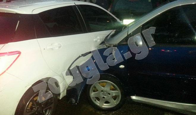 Παρασύρθηκαν αυτοκίνητα στη Νίκαια