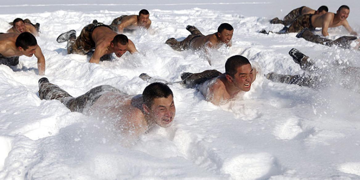 Εκπαίδευση στο χιόνι….