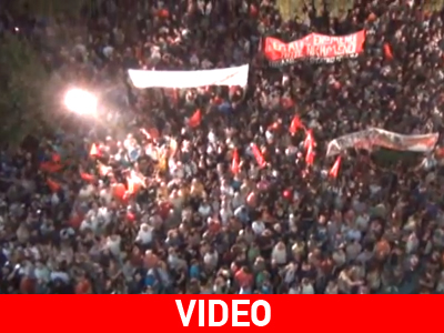 Πλάνα από τη συγκέντρωση στην ΕΡΤ Πλάνα από τη συγκέντρωση στην ΕΡΤ