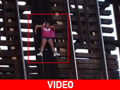 Έμεινε κρεμασμένη στον αέρα επί 20 λεπτά