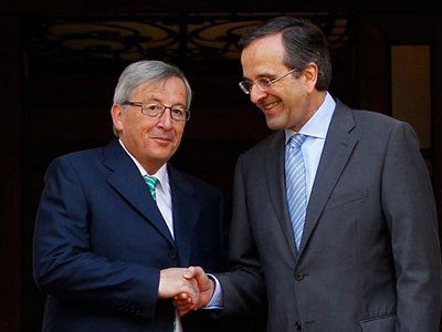 Συνάντηση Σαμαρά – Γιούνκερ στο Μαξίμου