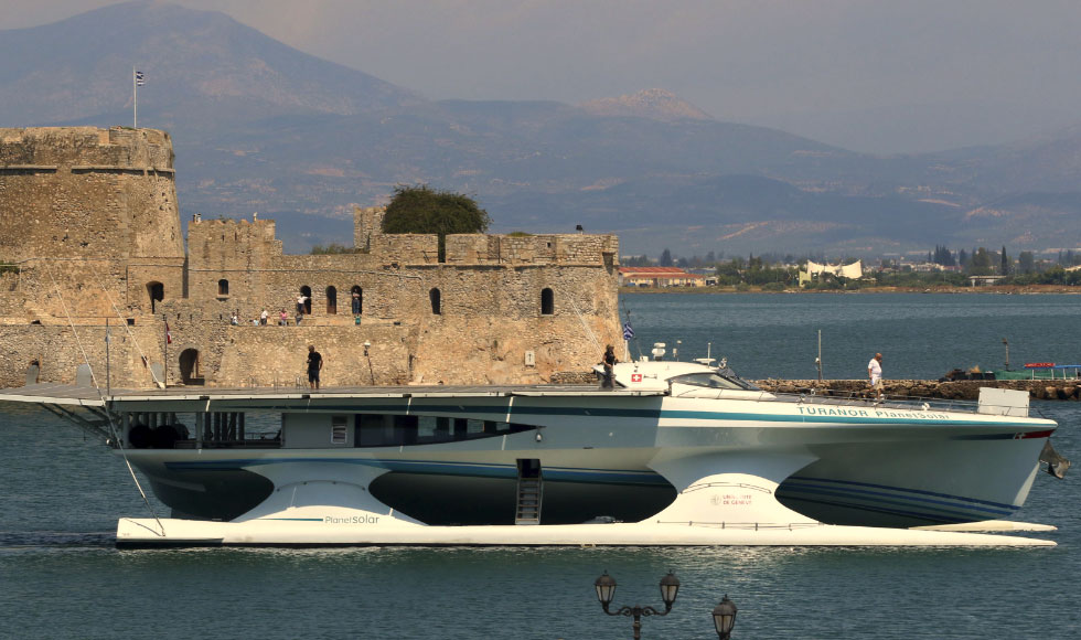 Tο Turanor PlanetSolar στο Ναύπλιο