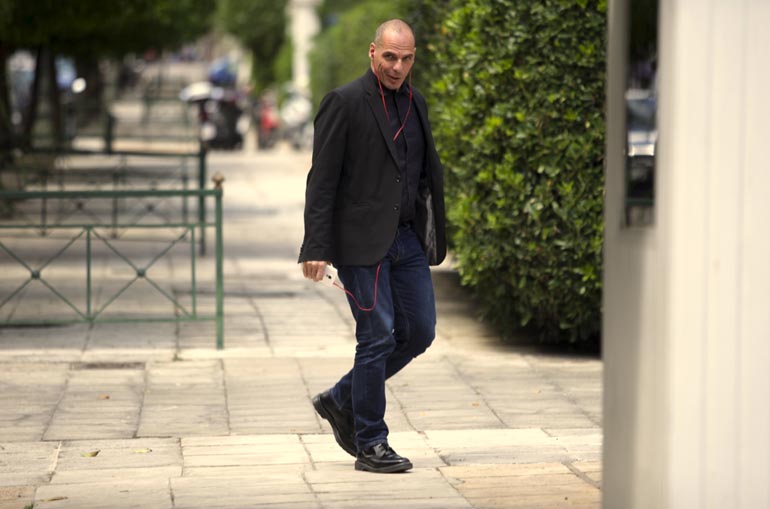 Βαρουφάκης στο Μαξίμου-ΦΩΤΟ, EUROKINISSI/ΓΙΑΝΝΗΣ ΠΑΝΑΓΟΠΟΥΛΟΣ