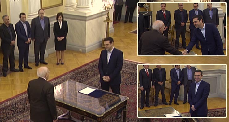 Στιγμιότυπα από την ορκωμοσία