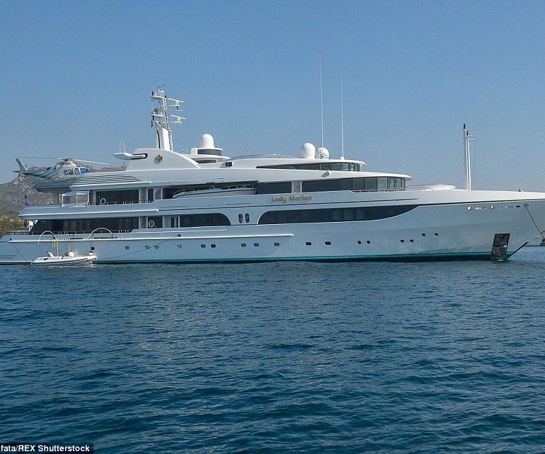 Η Lady Marina yacht ανήκει στον Sergio Mantegazza