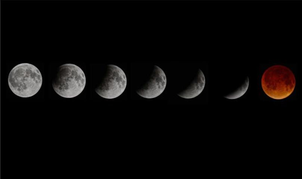 Tο φεγγάρι «μάτωσε» τη Μεγάλη Τρίτη