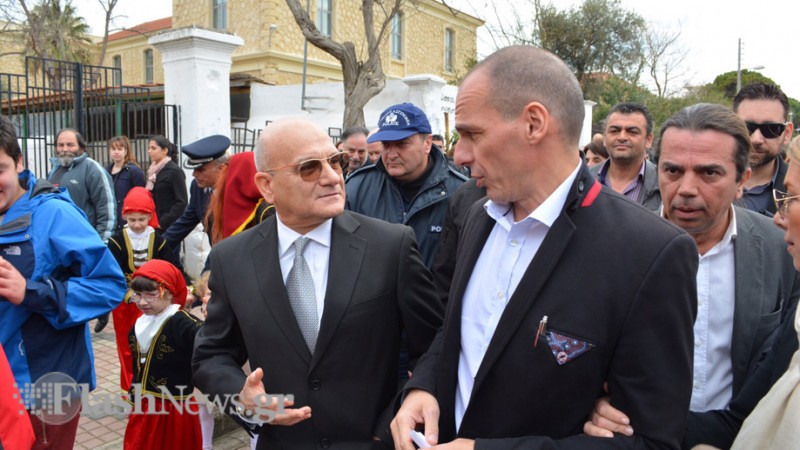 Ο Γιάννης Βαρουφάκης στα Χανιά για τον εορτασμό της 25ης Μαρτίου