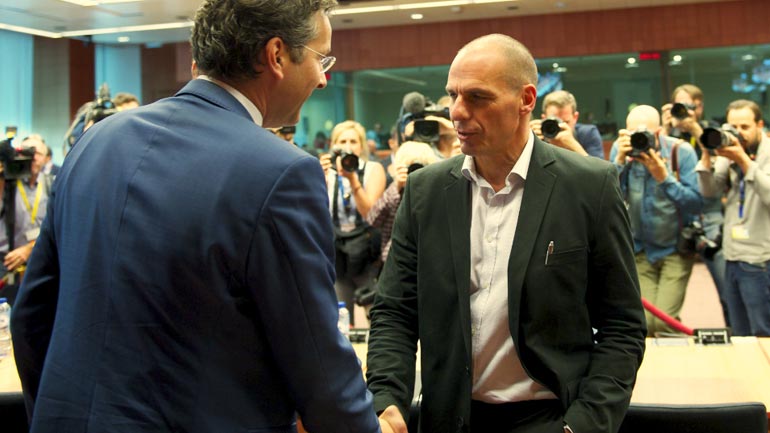 Χειραψία Ντάισελμπλουμ-Βαρουφάκη