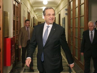O A. Σαμαράς προσέρχεται στο υπουργικό