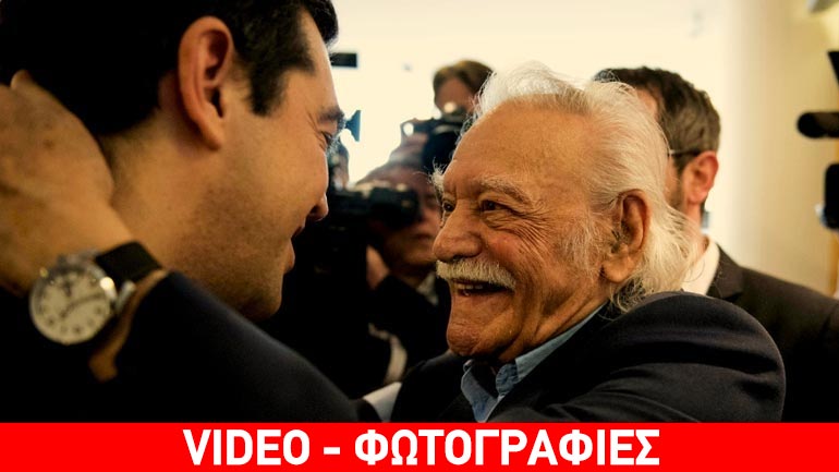 Στιγμιότυπα από τη συνάντηση Γλέζου-Τσίπρα στις Βρυξέλλες