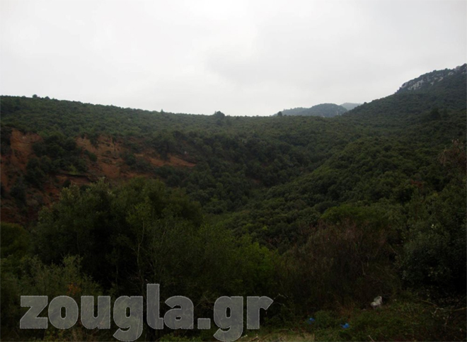 Το σημείο απ' όπου αναδύεται μείγμα αερίων