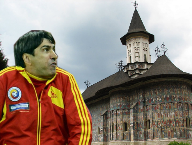 Αποκλειστικό: Το μοναστήρι όπου θα κλειστεί ο Πιτσούρκα.... Προφανώς και δεν πρόκειται περί αληθινής είδησης. Απλά θυμίζουμε στον Ρουμάνο προπονητή τη δέσμευσή του να μονάσει σε περίπτωση που δεν προκριθεί η Ρουμανία...