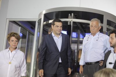 Mε τον Λάμπη Ταγματάρχη μετά το πέρας της τηλεμαχίας