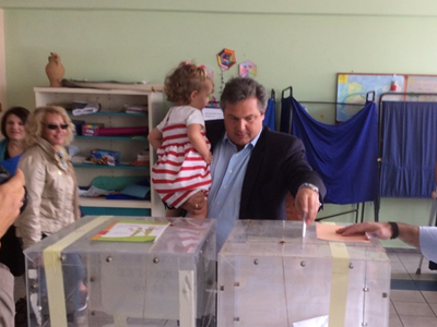 Ψήφισε ο Πάνος Καμμένος Ψήφισε ο Πάνος Καμμένος