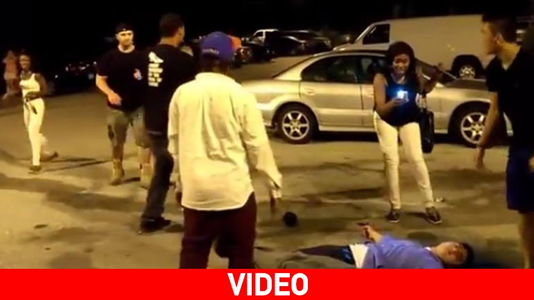 Έπαιξαν μπουνιές και έβγαλε 3 άτομα νοκ άουτ!