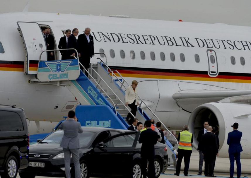 Η άφιξη της Μέρκελ