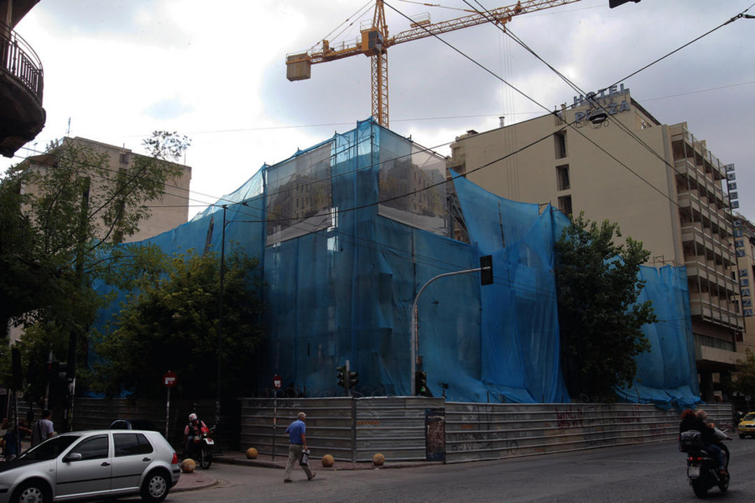 Εργασίες ανακατασκευής της Βίλας