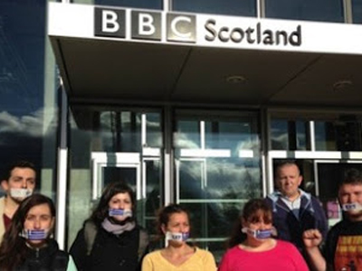 Πρωτότυπη διαμαρτυρία στο BBC