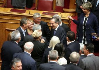 Φωτογραφία από τον αγιασμό στη Βουλή