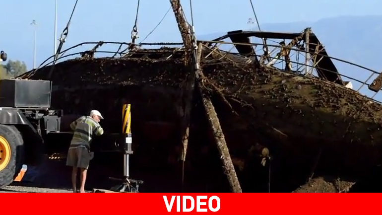 Aίγιο: Ανέλκυση του βυθισμένου ιστιοφόρου «Caval Fort»