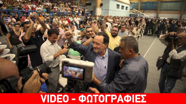 Αρχηγική εμφάνιση Λαφαζάνη σε εκδήλωση του Iskra