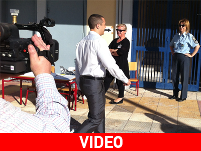 Ψήφισε ο υποψήφιος δήμαρχος Aθήνας Η. Κασιδιάρης