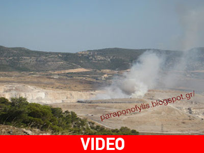 Φωτιά στη χωματερή της Φυλής