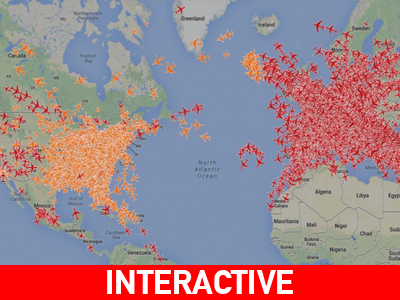 Δείτε real time όλες τις πτήσεις του κόσμου!