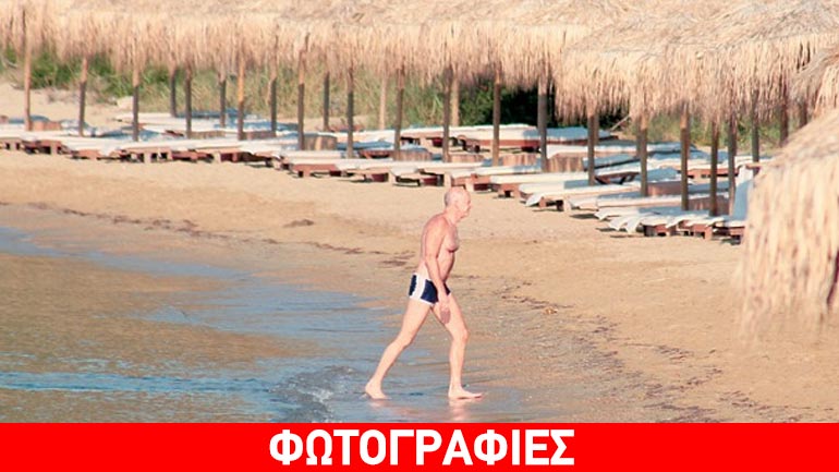 Ο Γιώργος Παπανδρέου χαλαρώνει στη Σκόπελο!