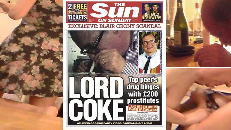 Παραιτήθηκε ο Λόρδος της κόκας μετά τις αποκαλύψεις για τα όργια