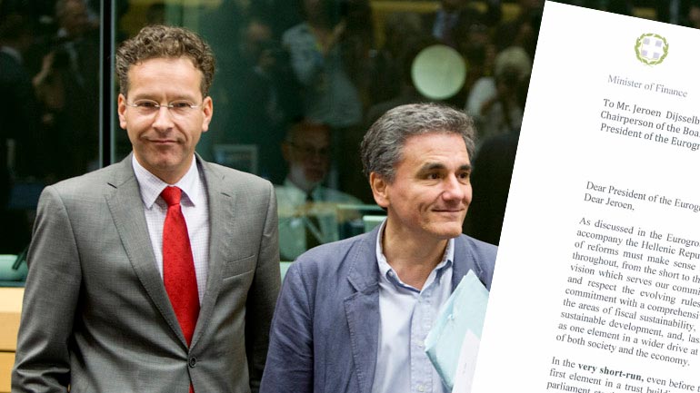 H επιστολή Τσακαλώτου στον Ντάισελμπλουμ