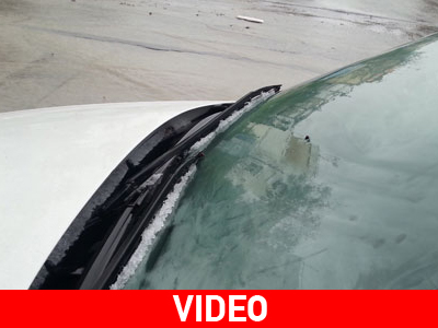 Xαλάζι και βροχή στη Θεσσαλονίκη