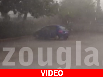 Χαλαζόπτωση στα βόρεια προάστια