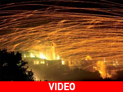 Εντυπωσιακός ρουκετοπόλεμος στη Χίο