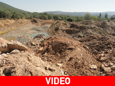 Λέσβος: Μπαζώνουν ανεξέλεγκτα τον ποταμό Ευεργέτουλα