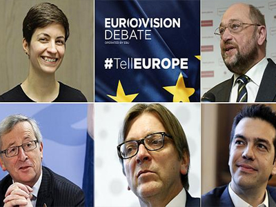 Debate των υποψηφίων για την προεδρία της E.E. με συμμετοχή Τσίπρα