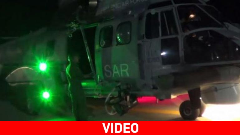 Εντυπωσιακές εικόνες διάσωσης αγνοούμενου από ελικόπτερο Super Puma