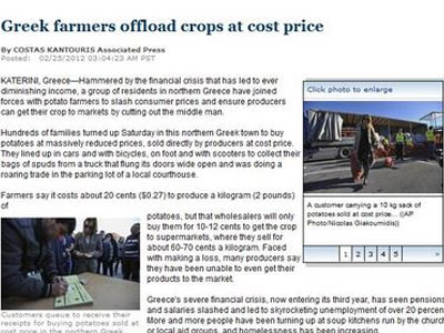 Η Washington Post για τις ελληνικές πατάτες!