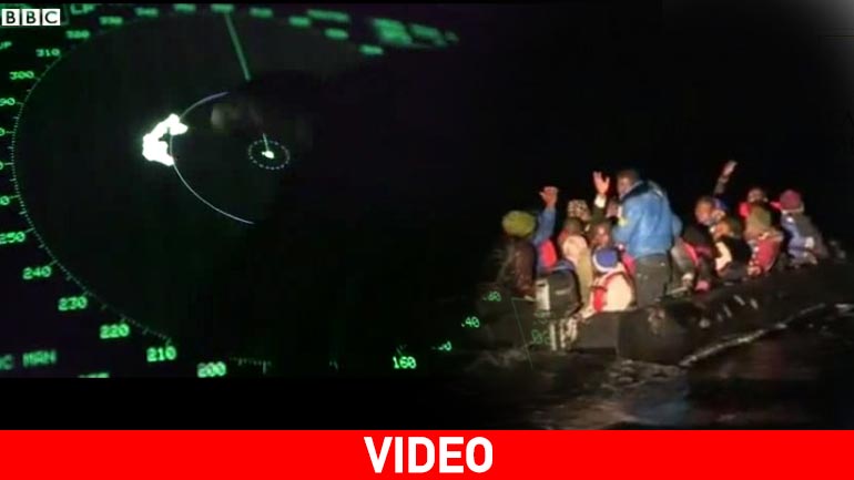 Δημοσιογράφος του BBC καταγράφει επιχείρηση διάσωσης μεταναστών στη Λέρο