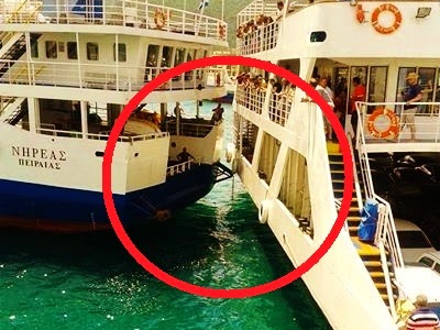 Σύγκρουση πλοίων στο λιμάνι της Ηγουμενίτσας