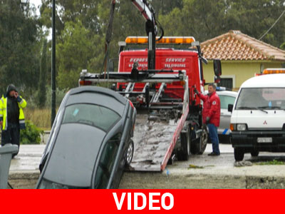 Λευκάδα: Αυτοκίνητο έπεσε στη θάλασσα