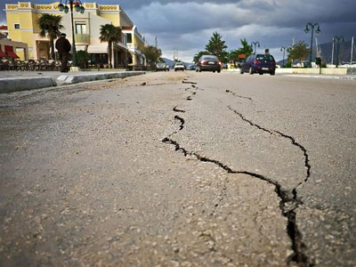 Επιθεώρηση των έργων αποκατάστασης στην Κεφαλονιά
