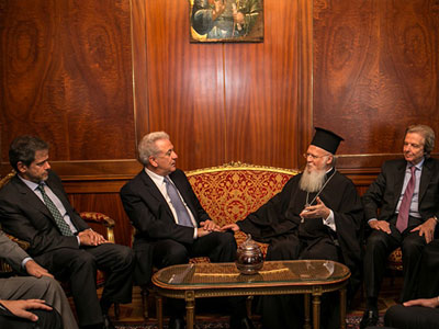 Ο Αβραμόπουλος πήρε την ευχή του Βαρθολομαίου