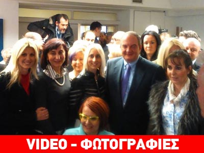 Ενθουσιώδης υποδοχή Κώστα Καραμανλή στη Θεσσαλονίκη