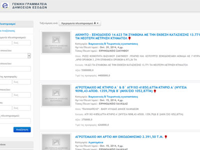 e-πλειστηριασμοί: Στο «σφυρί» τα τρία πρώτα ακίνητα μεγαλοοφειλετών