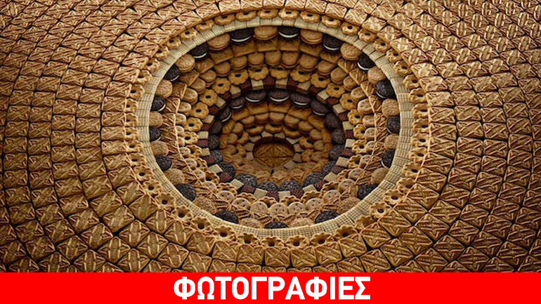 Καλλιτέχνης δημιουργεί απίστευτα πράγματα με γλυκά και μπισκότα….