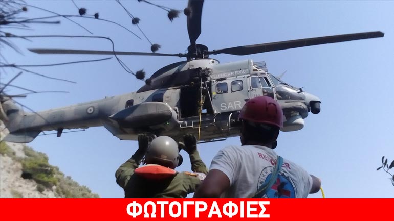 Επιχείρηση διάσωσης μετανάστη στο ακρωτήρι Πράσσο στη Σάμο